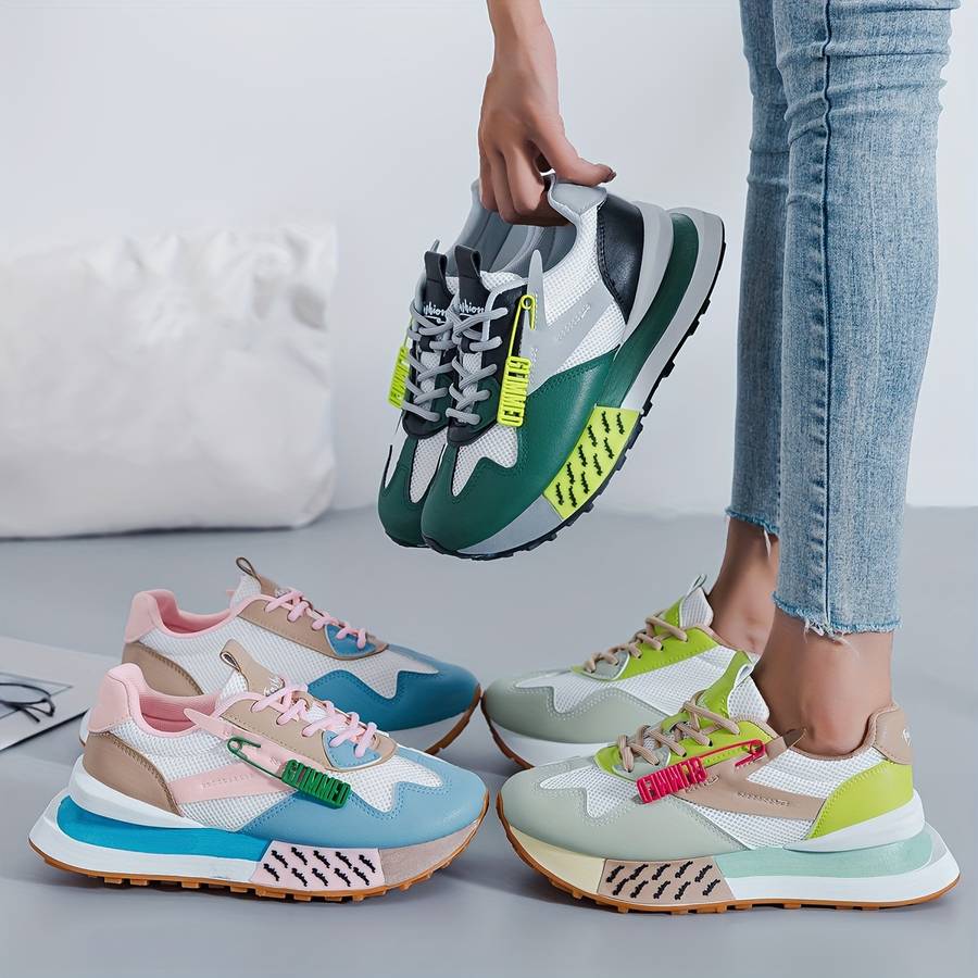 Women S Sneakers Color Black Green Sizeuk 6