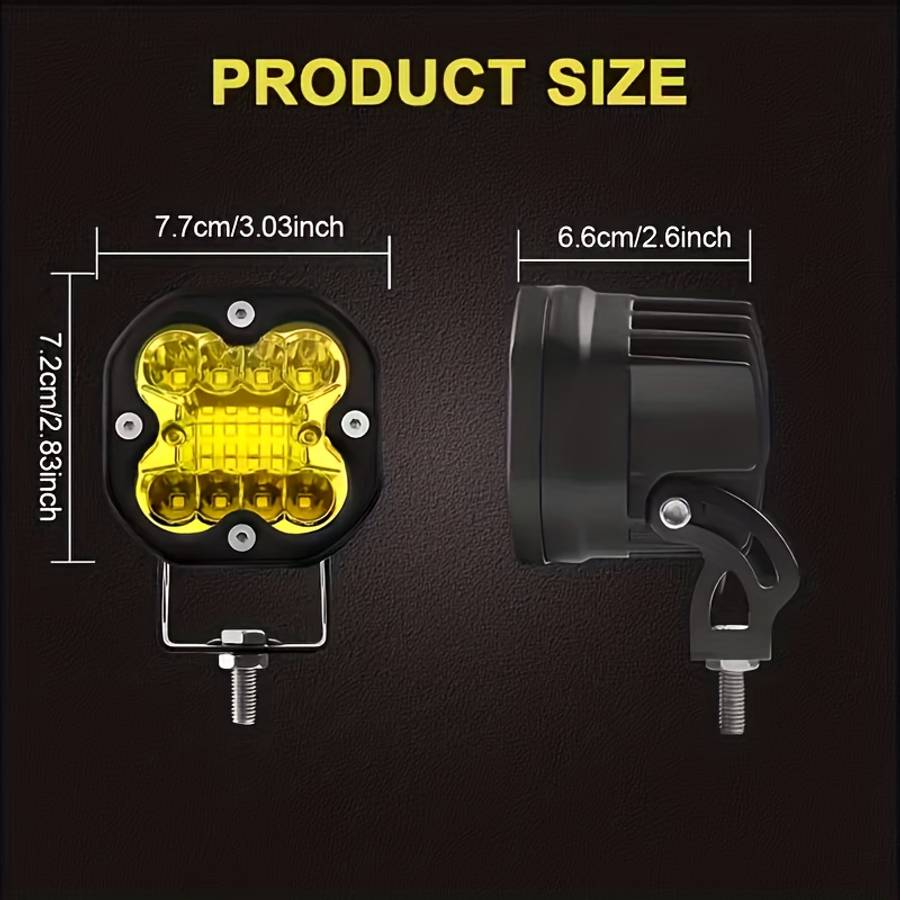 Car Lights Model V4 Yellow Light Line Set