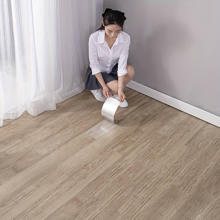 Self Adhesive Floor Stickers Gray 30Pcs