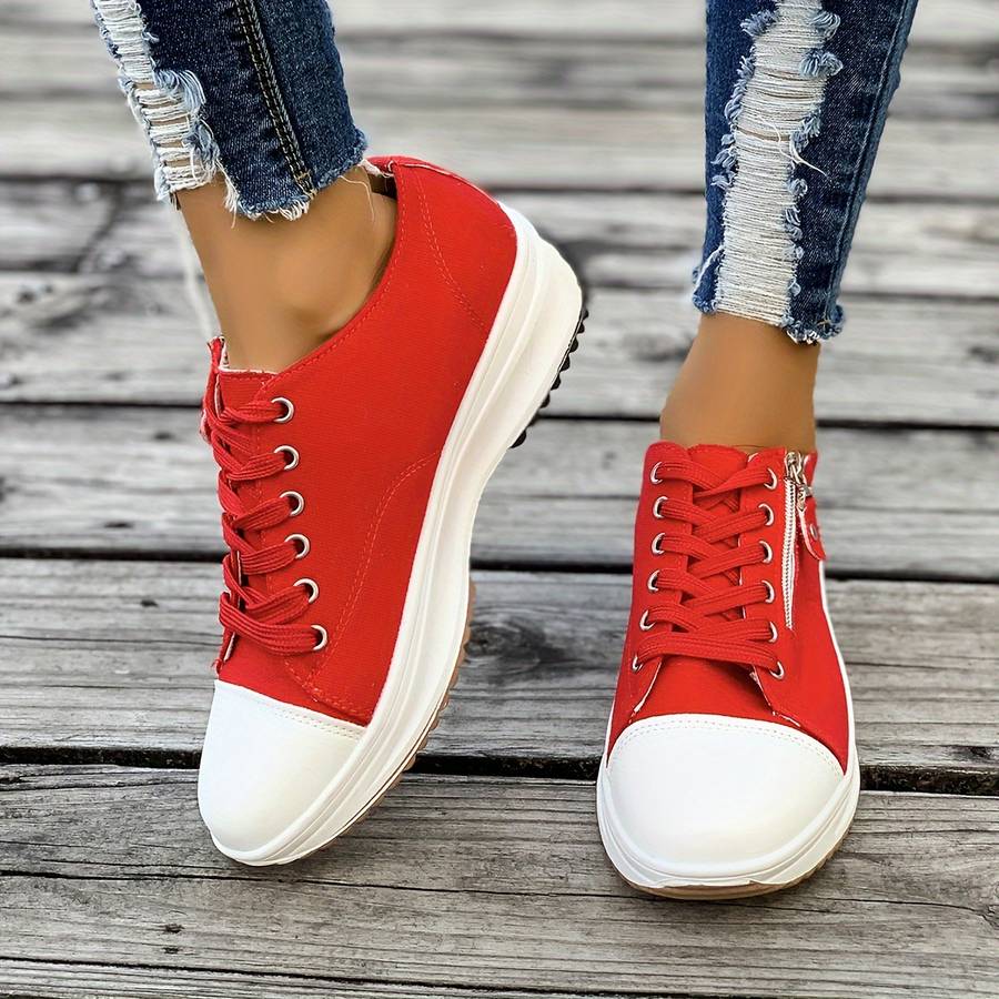 Women S Sneakers Color Red Sizeuk 7
