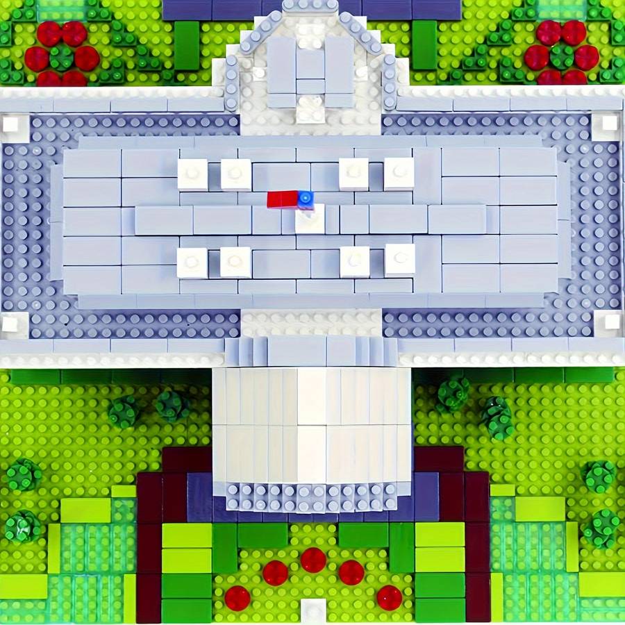 Building Toy Architectural Model Toy Set Color White House