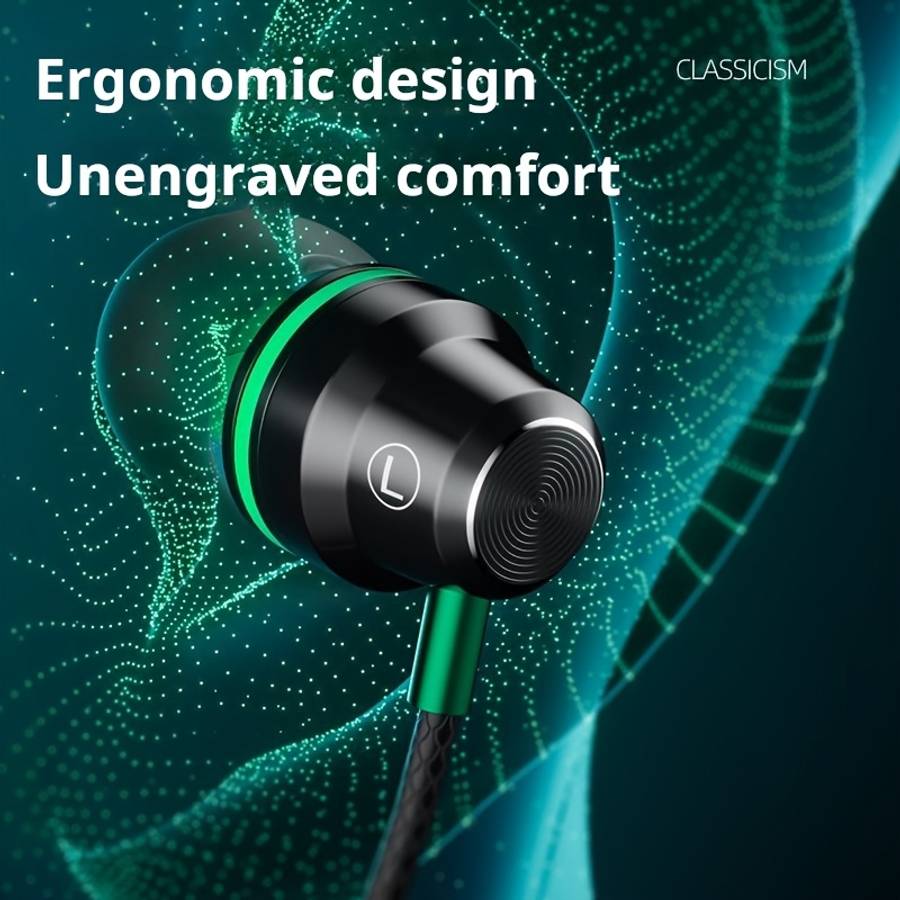 Wired Headphones Silvery Model 3.5Mm Round Jack