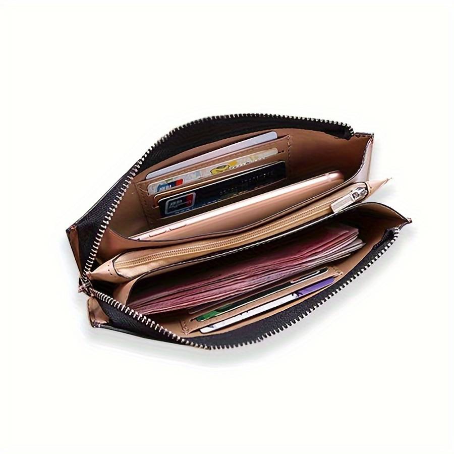 Women'S Long Zipper Wallet 2024 New Convenient Clutch Bag With Multiple Card Slots And Large C