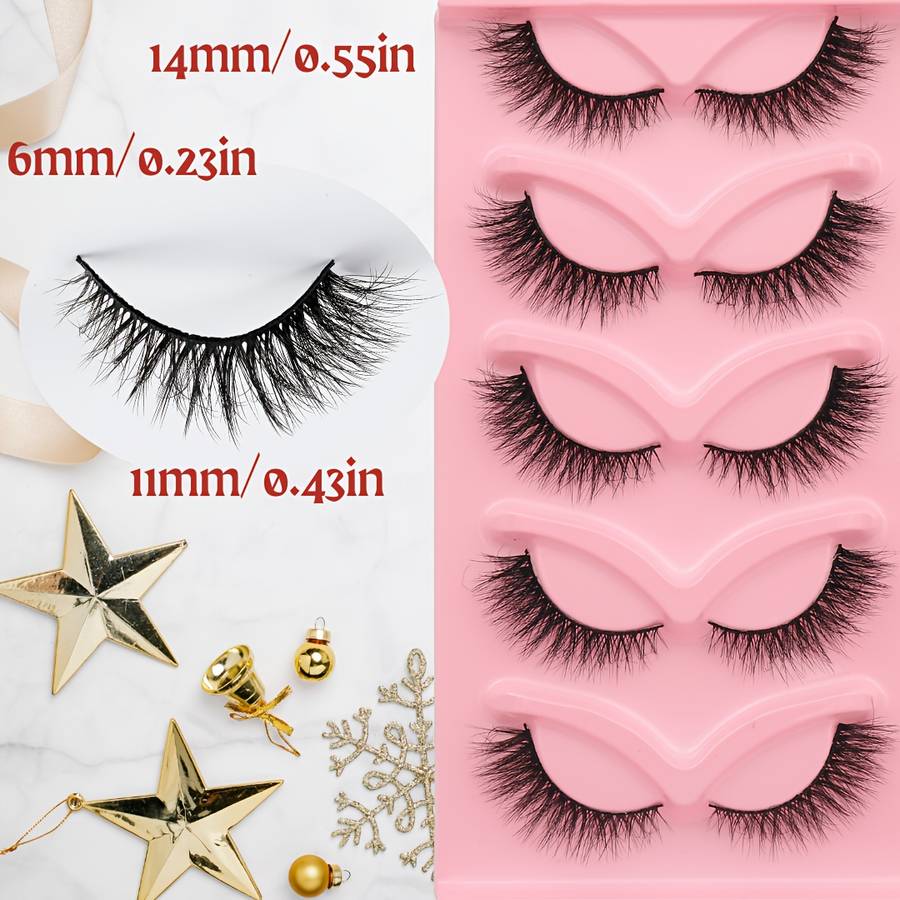 False Eyelashes Quantity 5Pairs W55