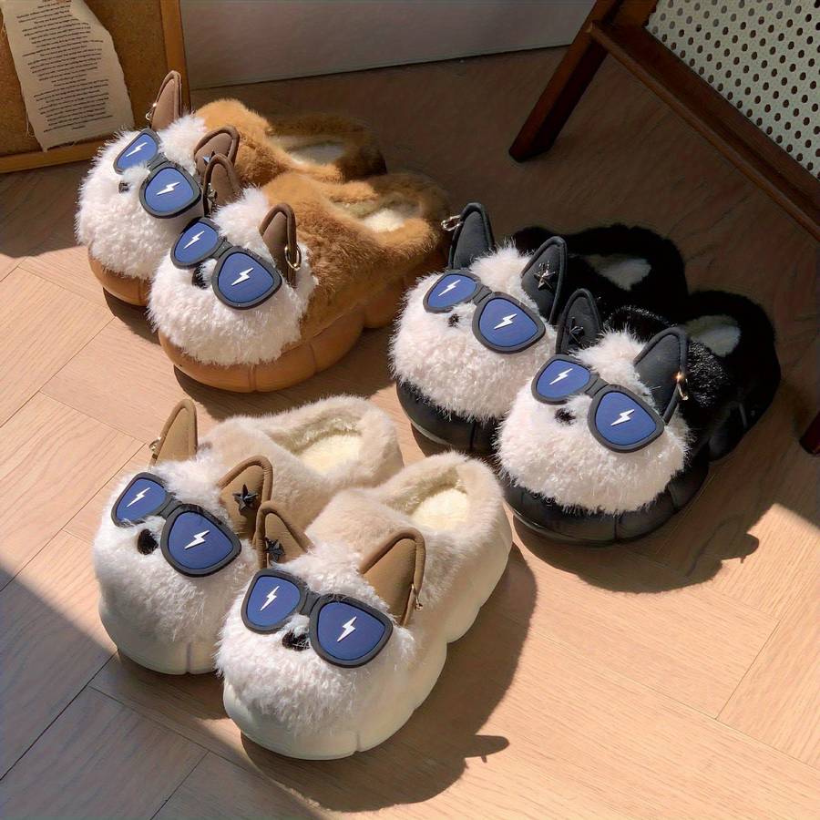 Cotton Slippers Color Black Sizeuk 8-8.5 Big Kid