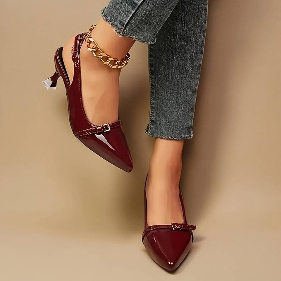 Women S High Heels Color Burgundy Sizeuk 6