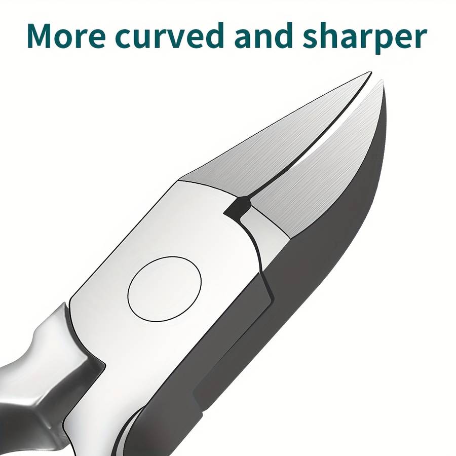 1pc Professional Thick Nail Clipper Set for Seniors Stainless Steel Odorless Toenail Care Ki