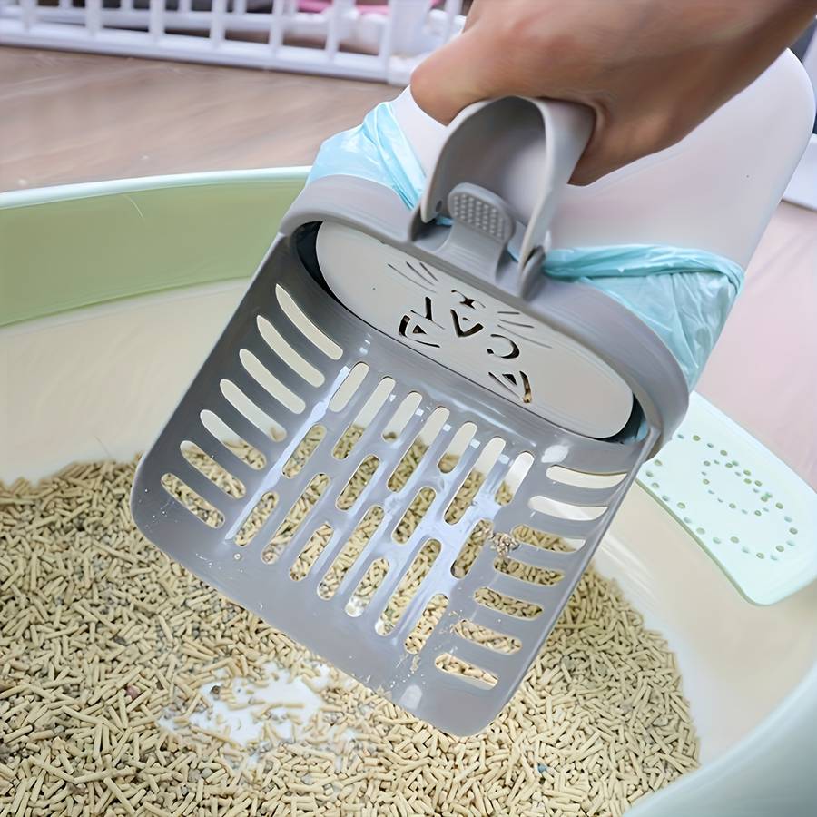 Pet supplies Model Cat Sand Shovel  Add  6 Rolls Of Garbage Bags
