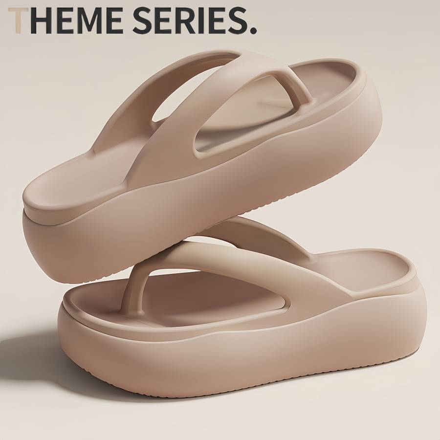 Ladies Summer Flip Flops White Uk 2.5-3