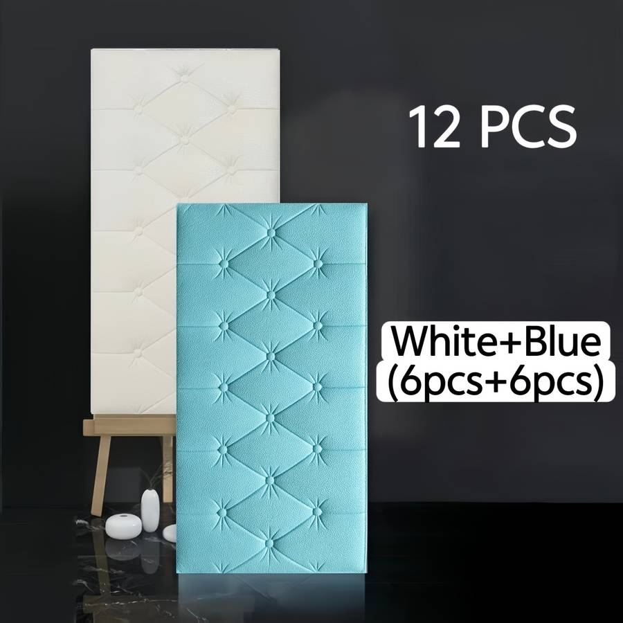 Durable Static Cling Table Wrap 323 color White  ADD blue Storage 12 pieces   6 pieces  ADD 6 pieces
