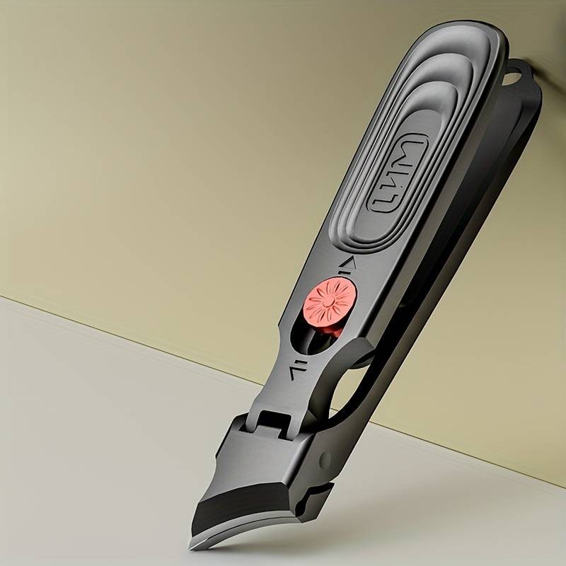 1pc nail clippers ergonomic nail scissors with file non-slip push-pull switch suitable for f