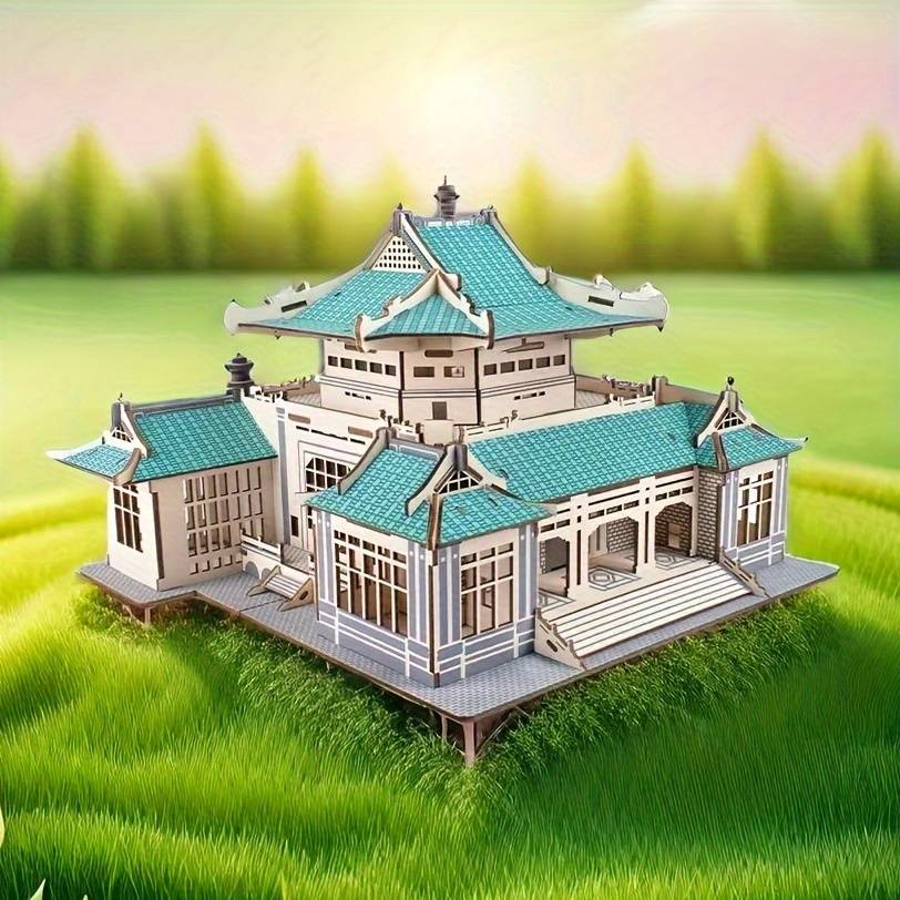 Building Toy Architectural Model Toy Set Style Wuhan University