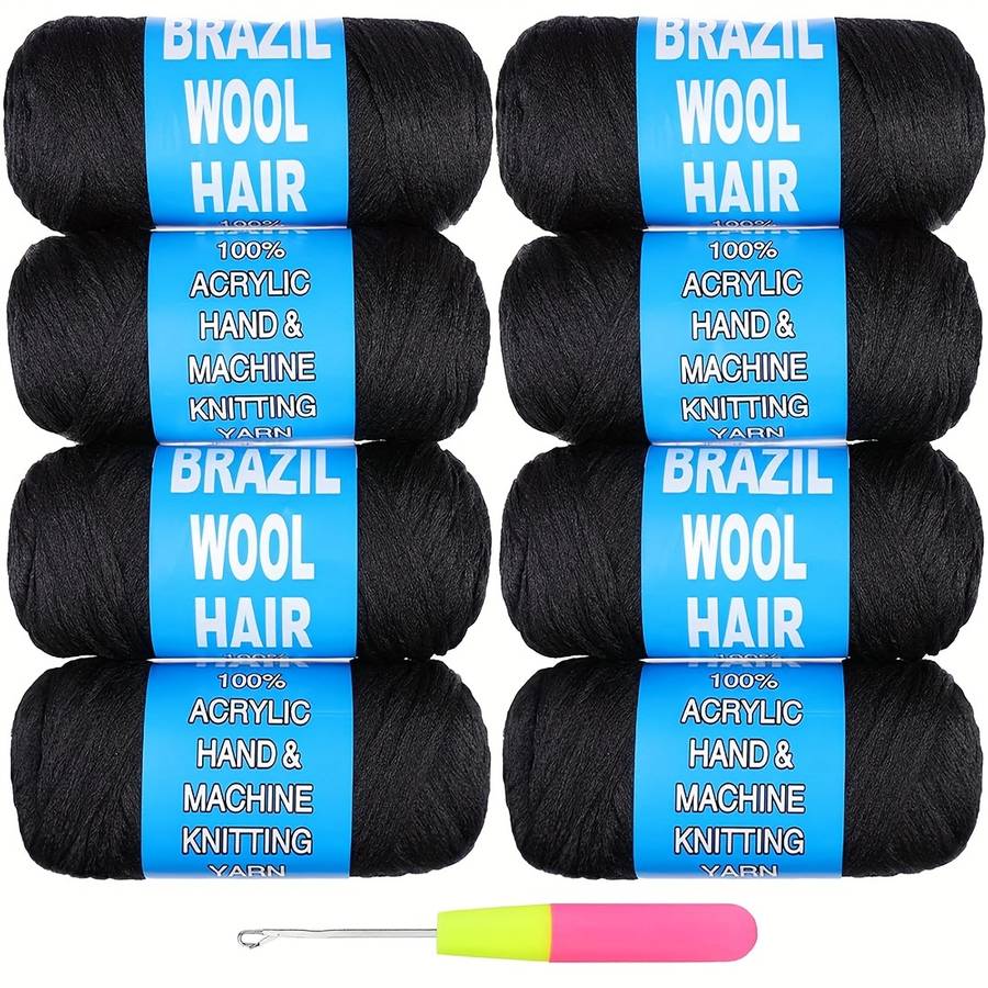 Hair Braiding Products Color 4Rollblack Hair Length20.32Cm