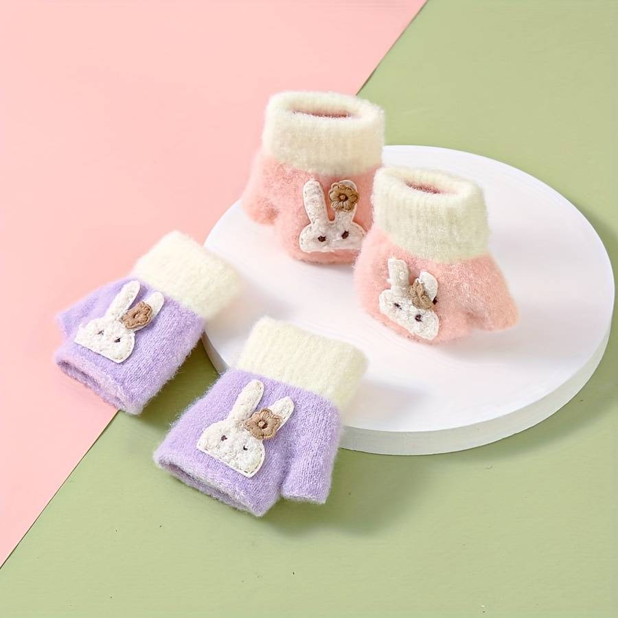 Winter Gloves Color Pink