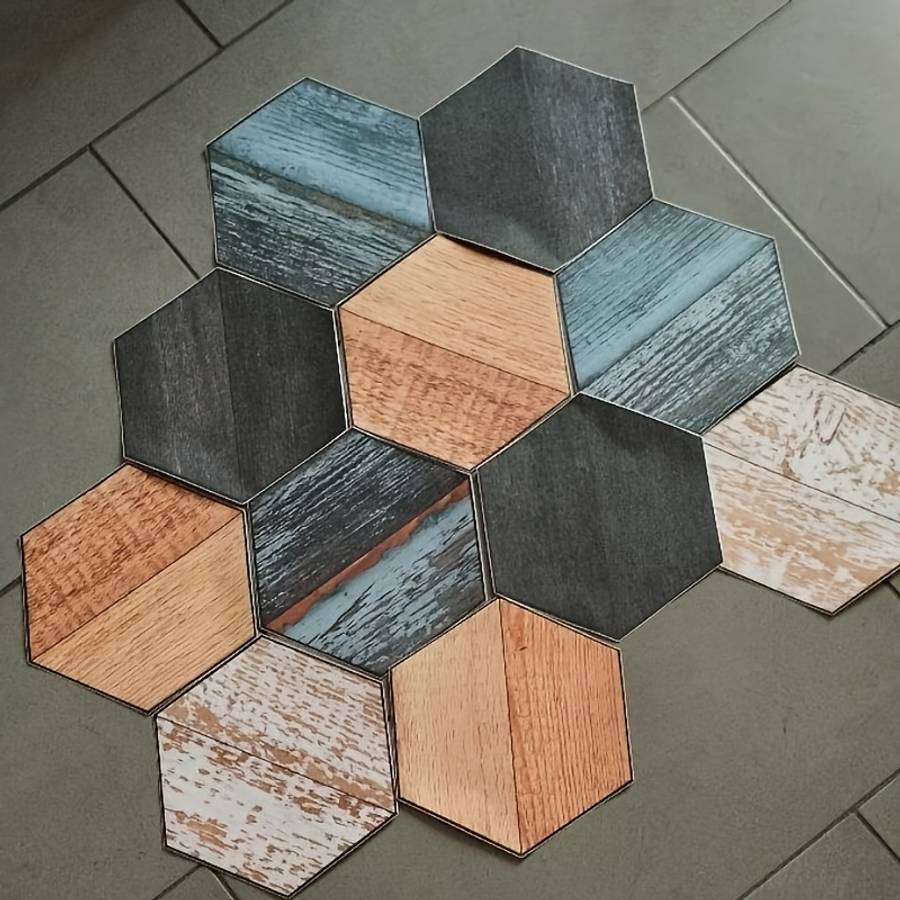 Self Adhesive Floor Stickers E 23.01X19.99Cm