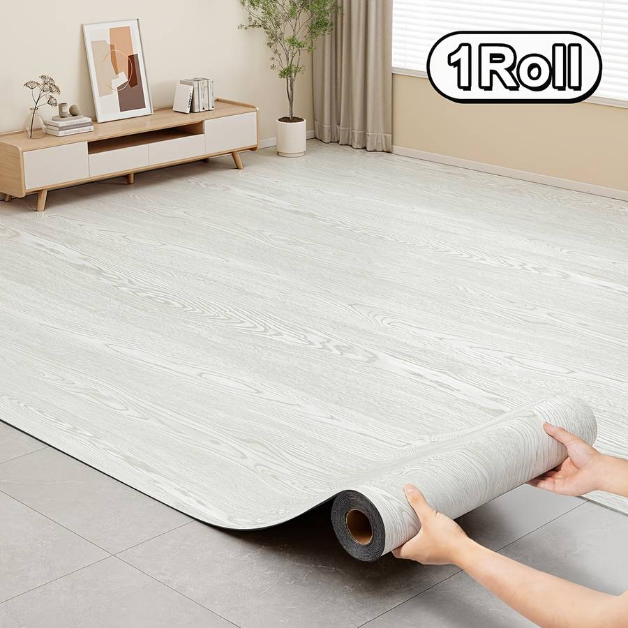 Self Adhesive Floor Stickers Oak Grain 1 Roll 30Cm*300Cm