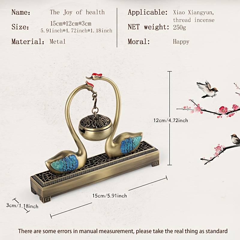 Incense Burner Model  Ib358 Swan Lake
