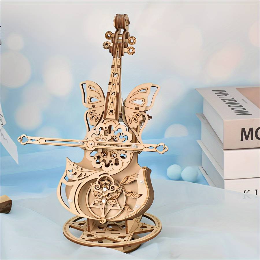 3D Puzzle Musical Instrument Model Style  Butterfly Dream  Cello
