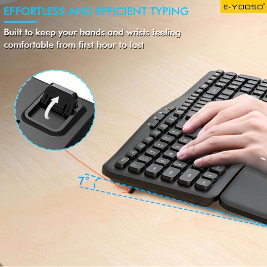 Advanced Abs Finish For Business Travel Yooso Wireless Keyboard And Mouse Set