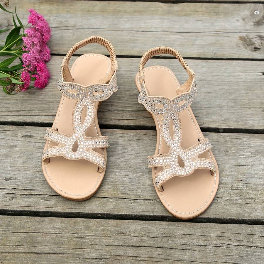 Sandals Color Khaki Sizeuk 8.5