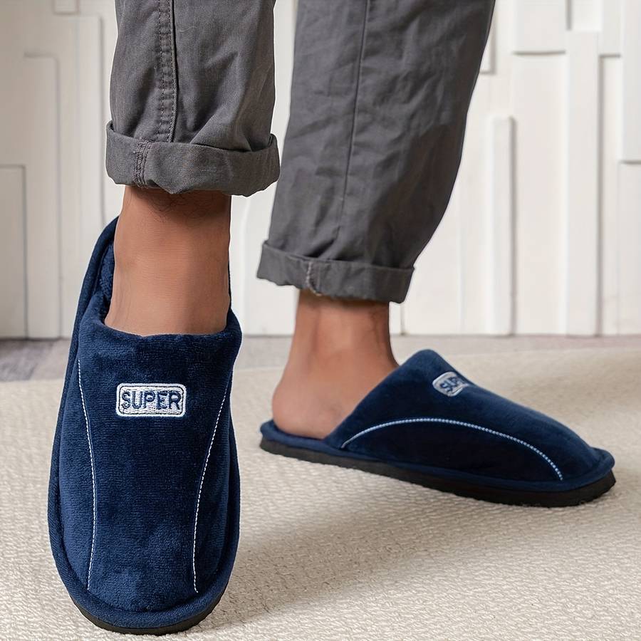 Cotton Slippers Color Blue Sizeuk 8.5-9
