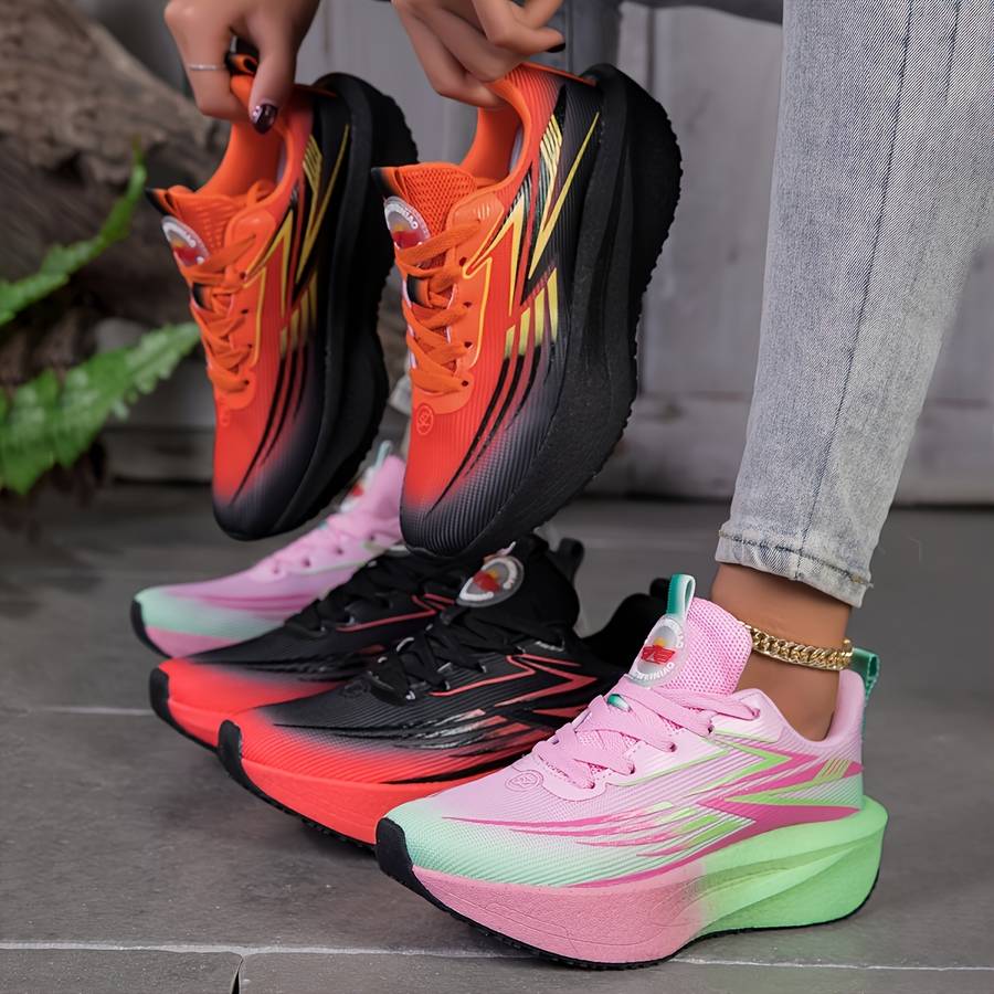 Women S Sneakers Color Black Orange Sizeuk 7.5