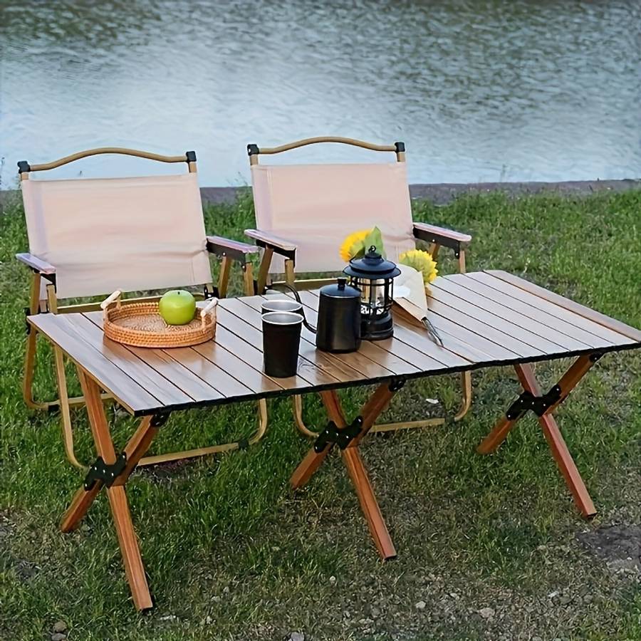 Outdoor Tables And Chairs Color Black Set 5Pcs
