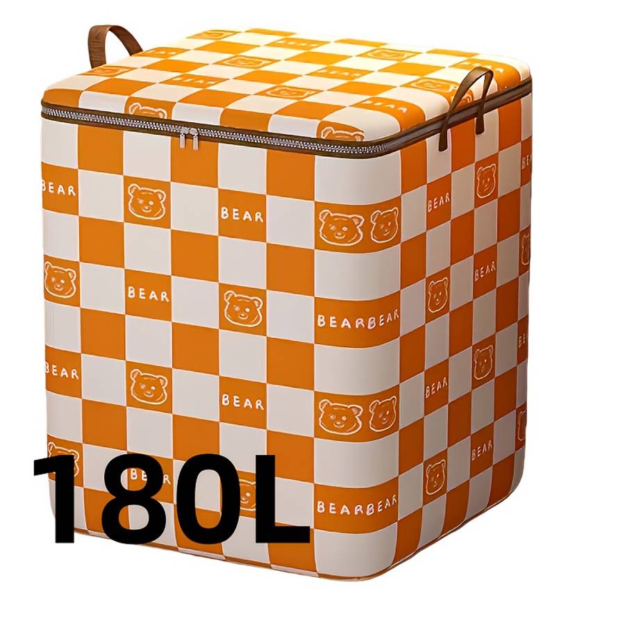 3Pcs 1 2 Gallon Plaid Fabric Organizer Blanket 1 2 3Pcs Yellow 140L 180L 110L
