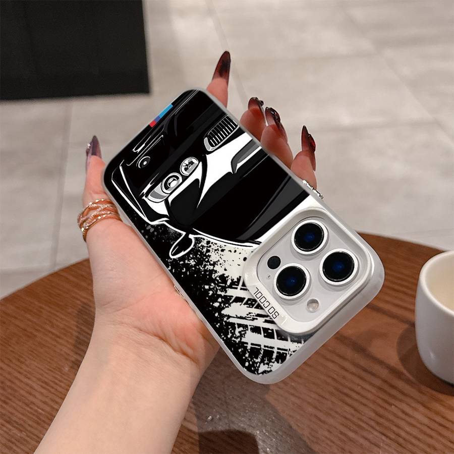 1Pc Mixed Color For iPhone 7 Plus 8 Plus Luxury Car M Phone Case