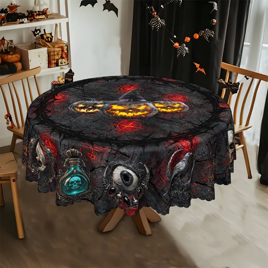 Halloween tablecloth decoration size Round 152cm or 60inch