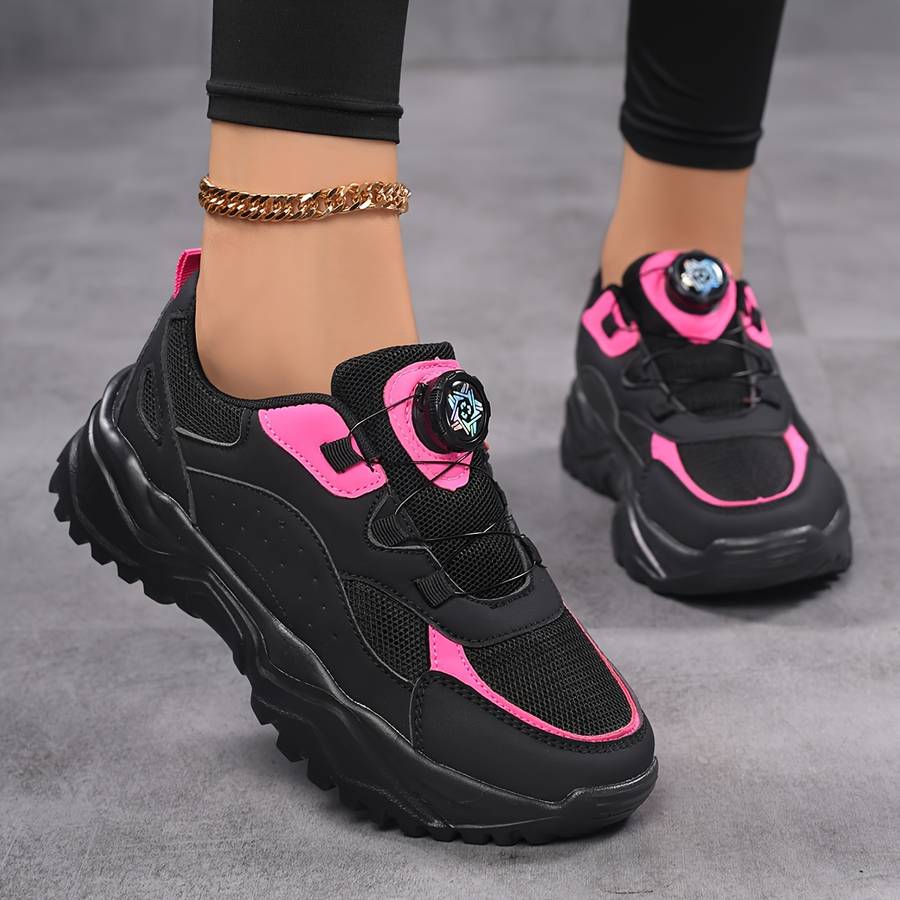 Women S Sneakers Color Black Rose Red Sizeuk 3.5