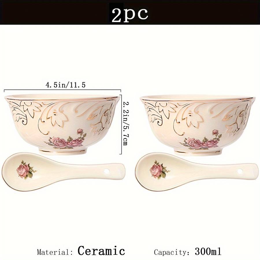 Bowl Color Roseb Quantity2 Bowls  2 Spoons
