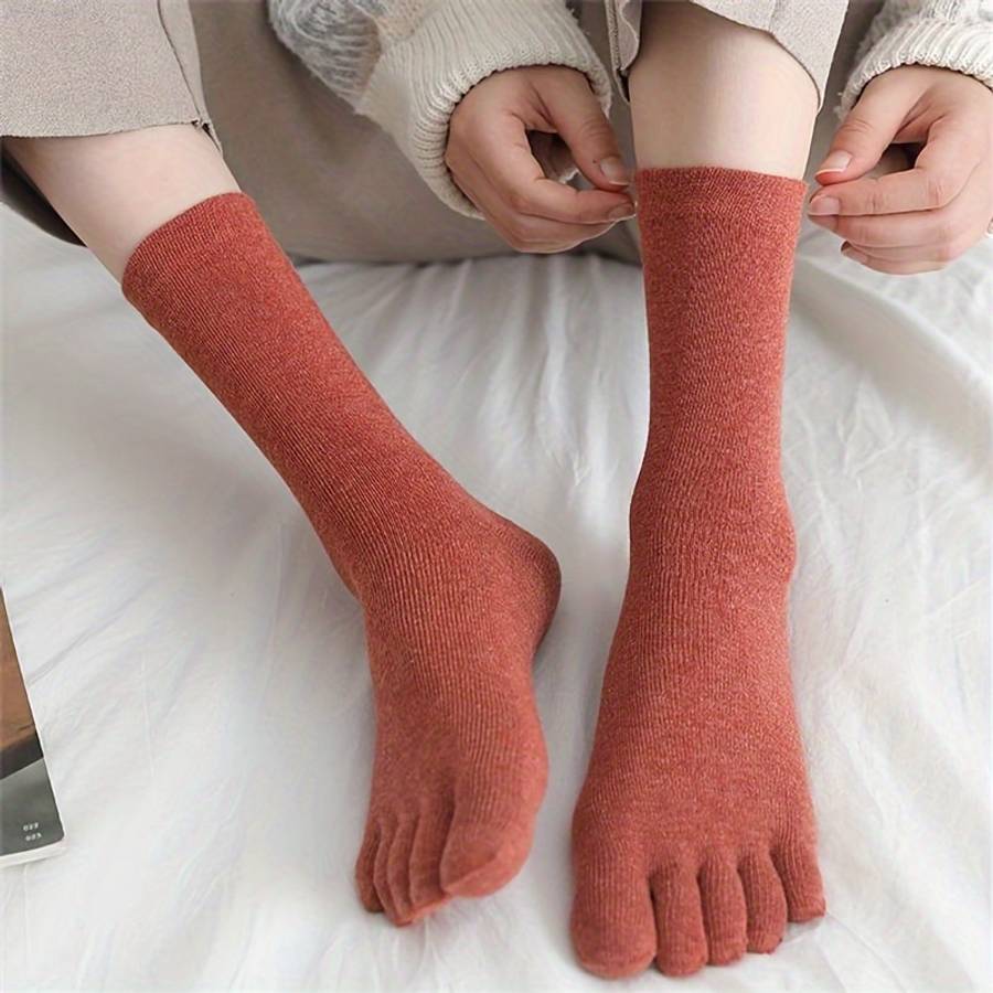 Women S Socks Color 5Pairs White Size Onesize