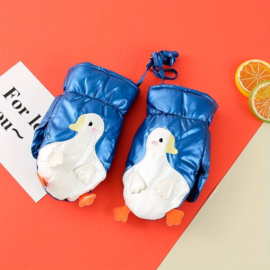 Winter Gloves Color Dark Blue Size 1 To  3 Years Old