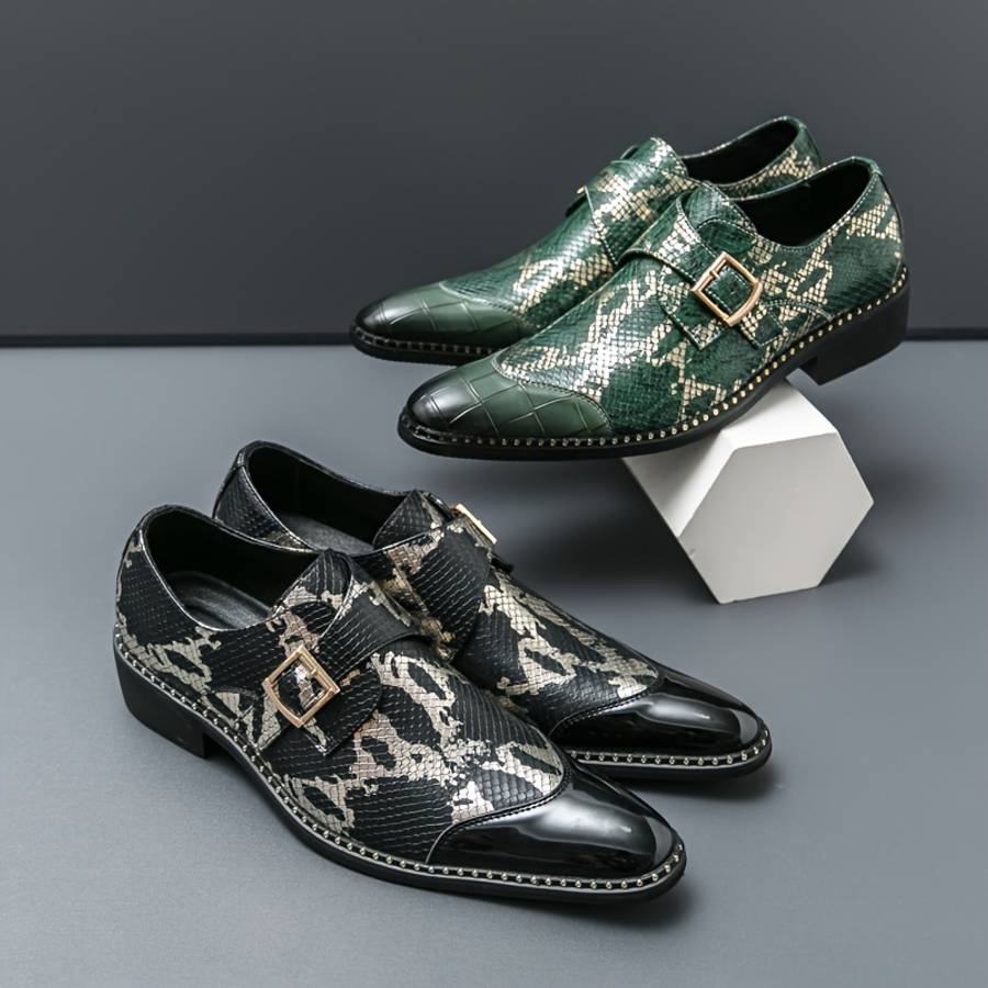 Mens Leather Shoes Color Black Sizeuk 7