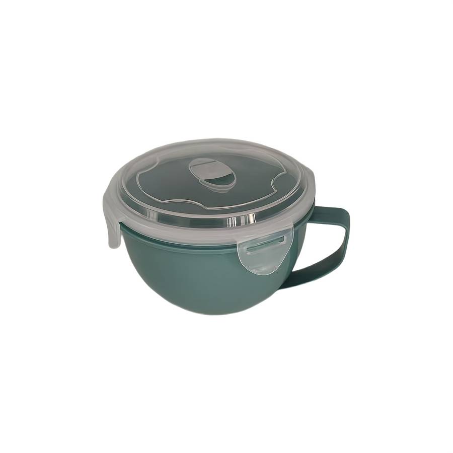 1pc Convenient Portable Sealed Instant Noodle Bowl Microwave Ramen Pot Instant Noodle Bowl C