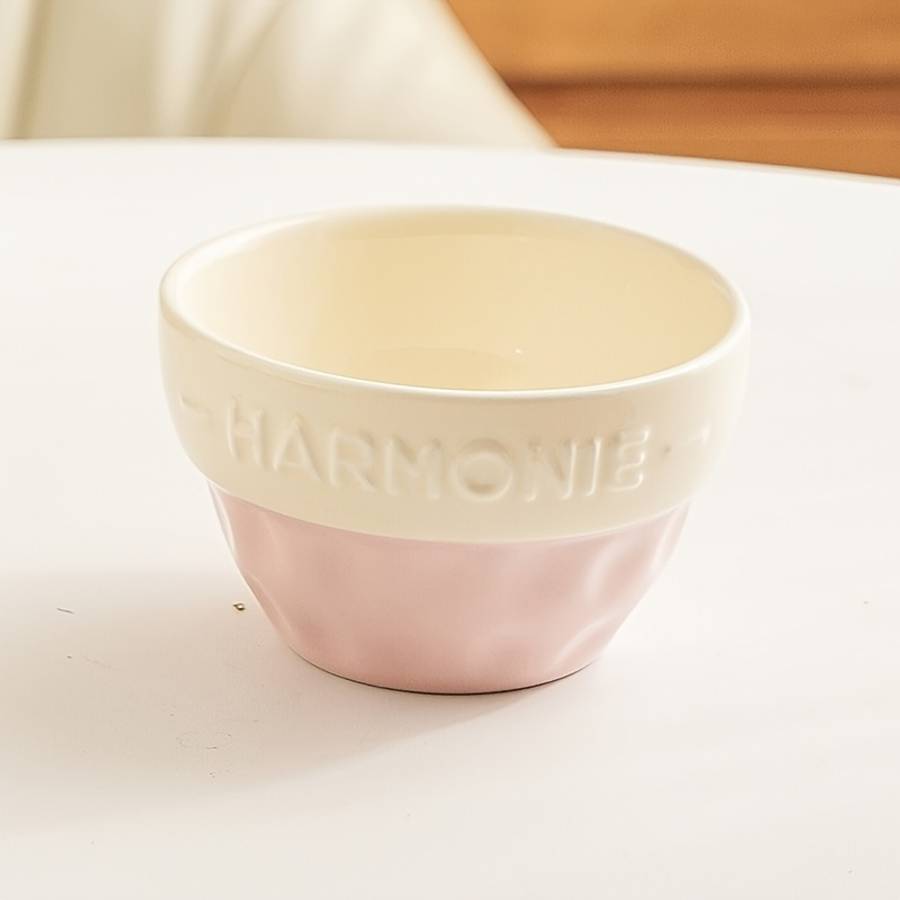 Bowl Color Harmonie Stone Pattern 10.16 Cm  Brown
