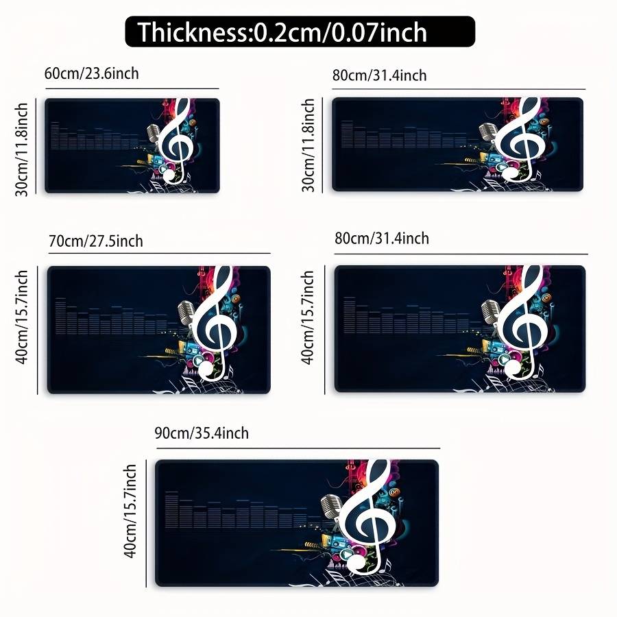 Mouse Pad Size 31.4x11.8Inch