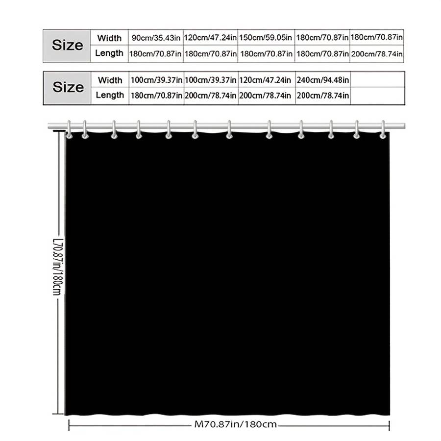 Waterproof Shower Curtain Color Polychrome Size 180*180 180.01Cm*180.01Cm