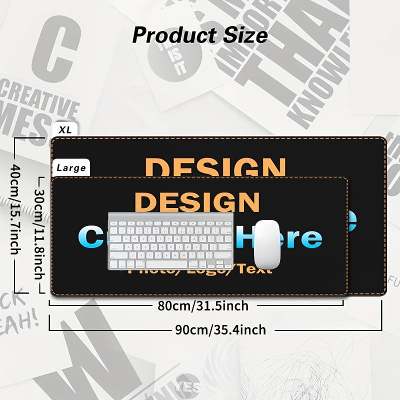 Mouse Pad Size 15.7X35.4In Is 40X90Cm