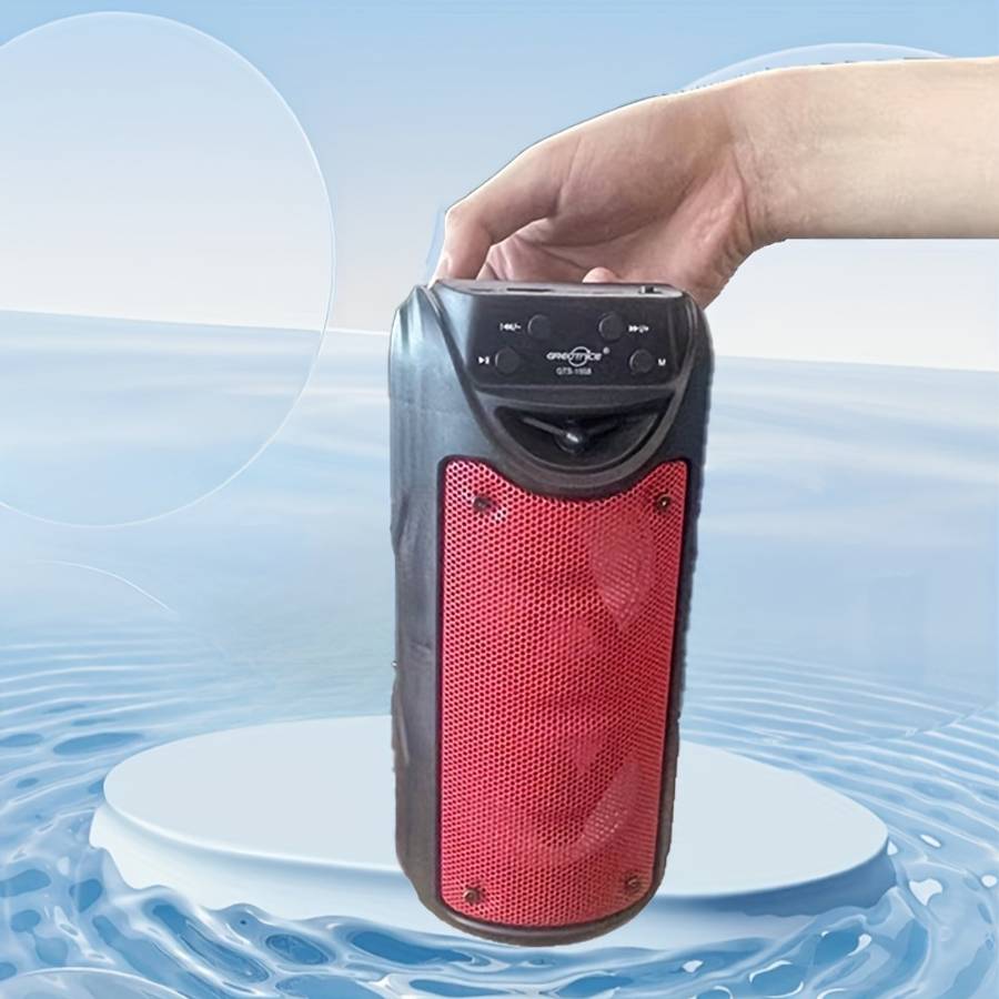 Modern Dual Channel Design Wireless Outdoor Speaker With For Outdoor Party Red
