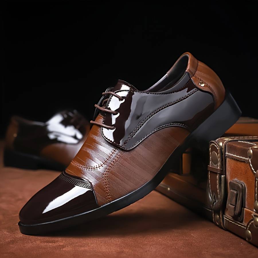 Mens Leather Shoes Color Brown 3 Sizeuk 13.5