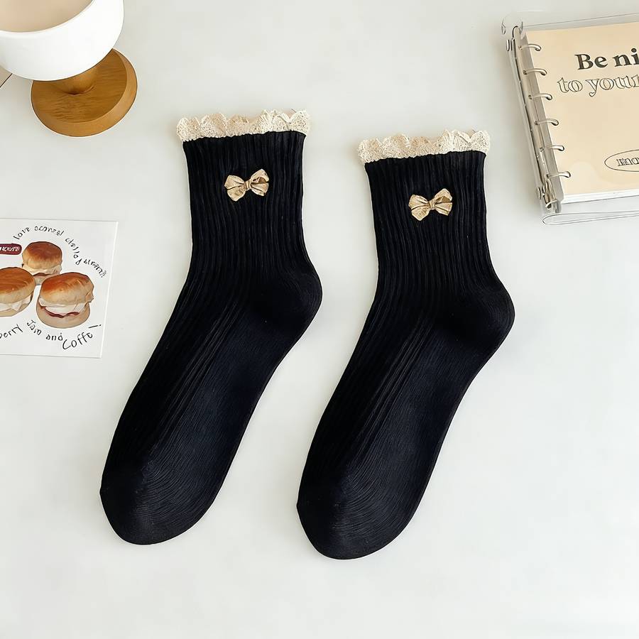 Women S Socks Color 5 Pairsbeige Size Onesize