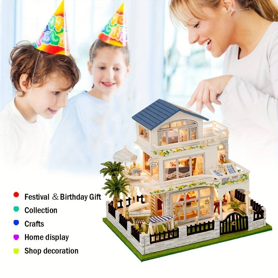 Building Toy Architectural Model Toy Set Style Blue