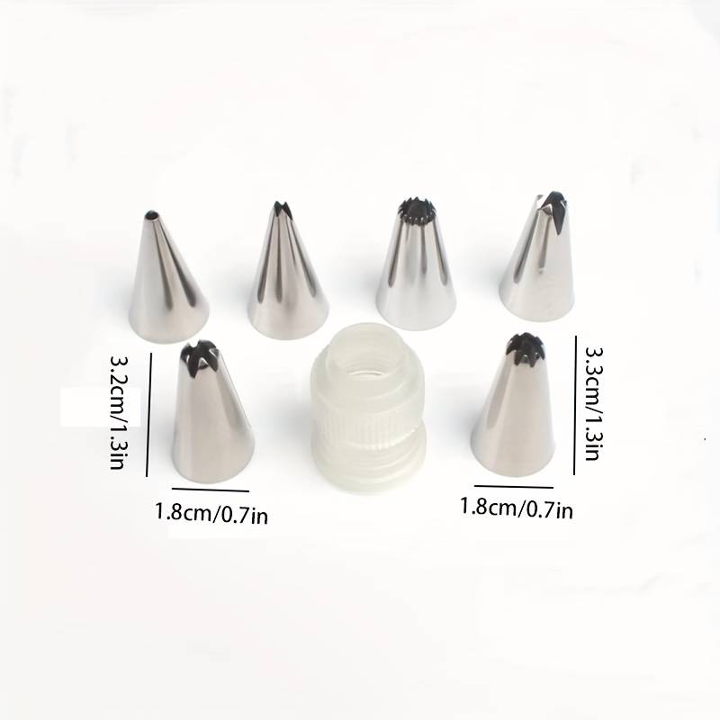 Professional Cake Decorating Head Quantity 7Pcs Decorating Nozzle Set