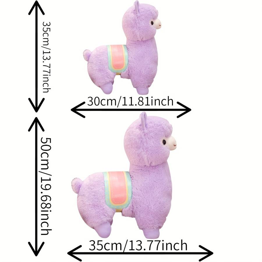 Toy Doll color Pink Saddle Alpaca size Large Size 50 Cm
