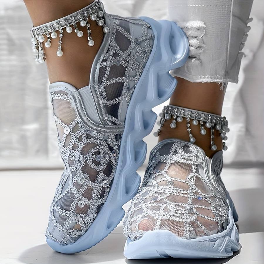 Women S Sneakers Color Golden Sizeuk 6