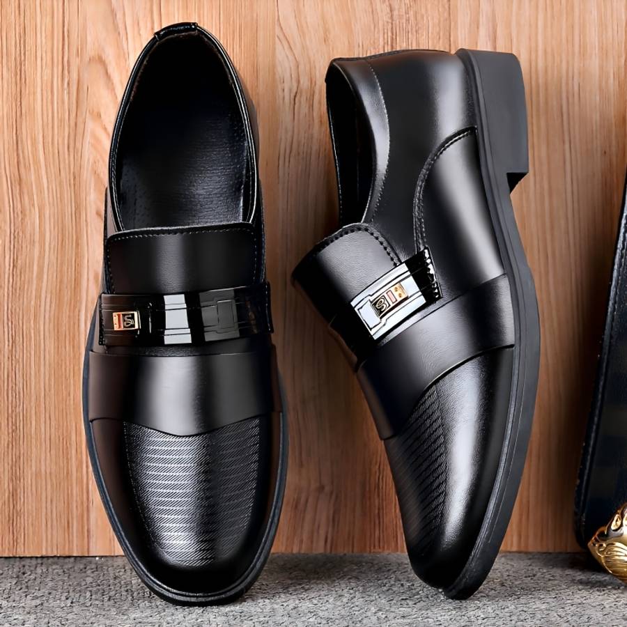 Mens Leather Shoes Color 7711 Black Sizeuk 7