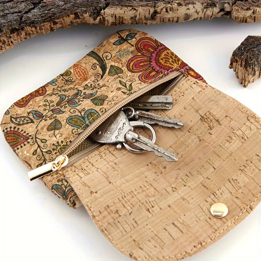 Popular Folding Flip Coin Purse Keychain Coin Purse Women'S Wallet Lightweight Multi-Layer Zipp
