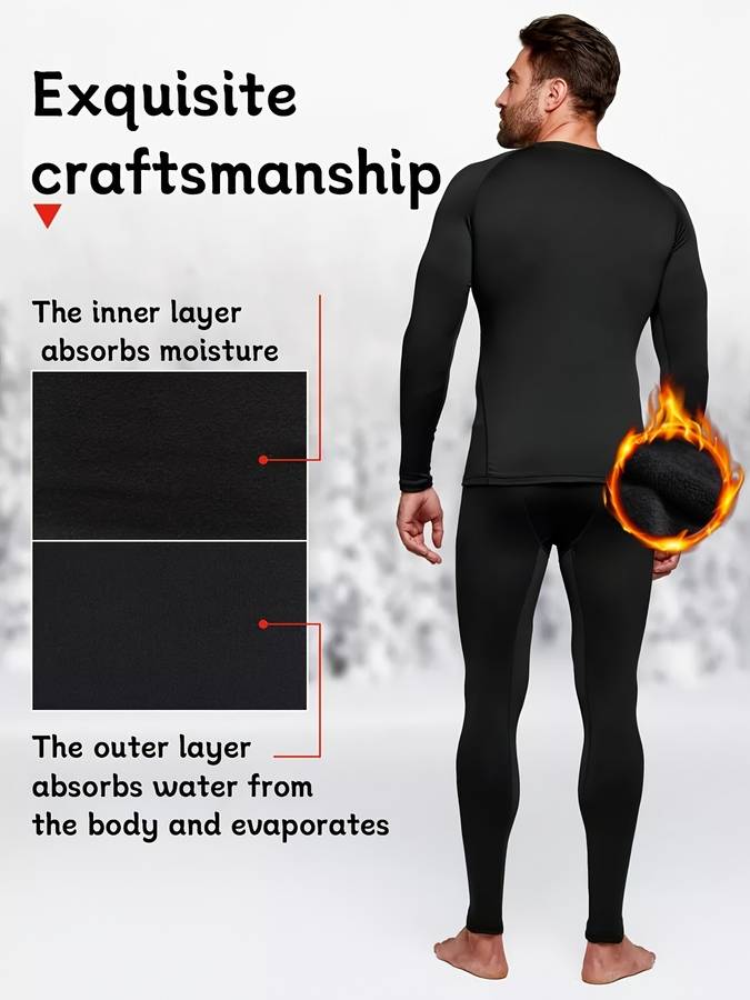 Thermal Underwear Color Black  Black Line P Pants Sizexl